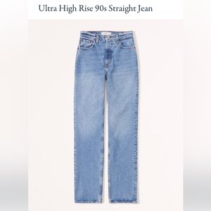 NWT❗️A&F 90’s Ultra High Rise Straight Jeans